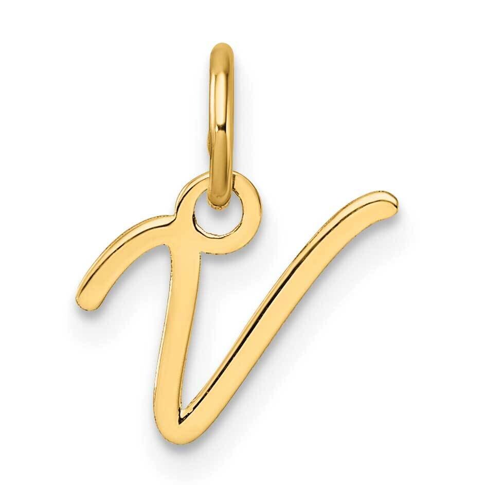 Uppercase Letter V Initial Charm 14k Gold XNA1467Y/V, MPN: XNA1467Y/V,