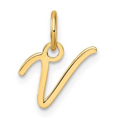 Uppercase Letter V Initial Charm 14k Gold XNA1467Y/V, MPN: XNA1467Y/V,