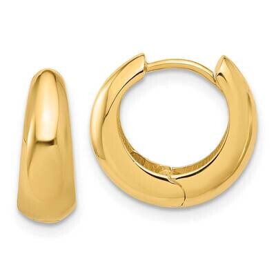 Hinged Huggie Hoop Earrings 14k Polished Gold TF2299, MPN: TF2299, 196904170984