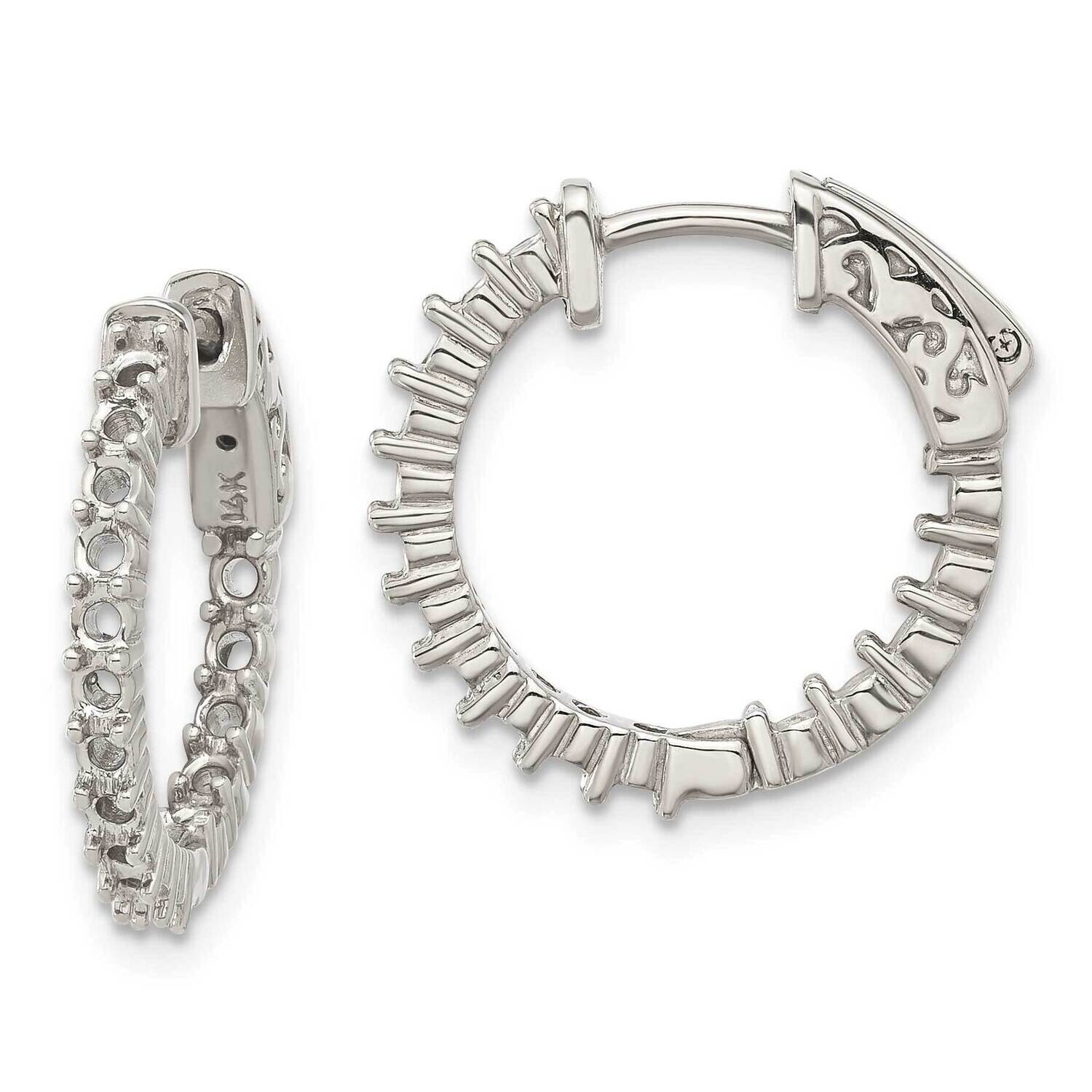 Round Hoop Safety Clasp Earring Mountings 14k Gold XE1990, MPN: XE1990, 191101637643