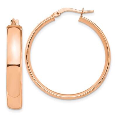 High Polished 5mm Hoop Earrings 14k Rose Gold TF1403R, MPN: TF1403R, 191101974120