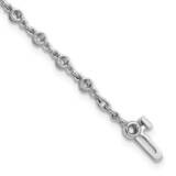 2.5mm Round Diamond Bracelet Mounting 7 Inch 14k White Gold X10017W, MPN: X10017W,