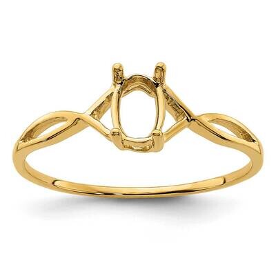 Birthstone Ring Mounting 14k Gold XBR226M, MPN: XBR226M,