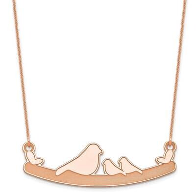 2 Children Bird Family Necklace 14k Rose Gold XNA674R, MPN: XNA674R,