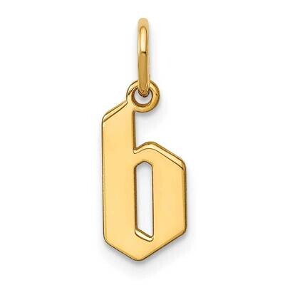 Lower Case Letter B Initial Pendant 14k Gold XNA1383Y/B, MPN: XNA1383Y/B, 196904071762
