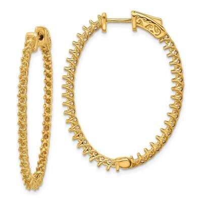 Oval Hoop Safety Clasp Earring Mountings 14k Gold XE2022, MPN: XE2022, 191101638220
