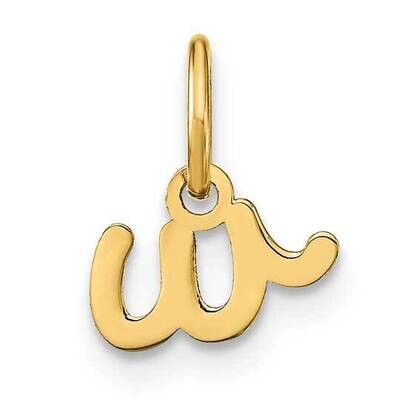 Lower Case Letter W Initial Charm 14k Gold XNA1307Y/W, MPN: XNA1307Y/W,