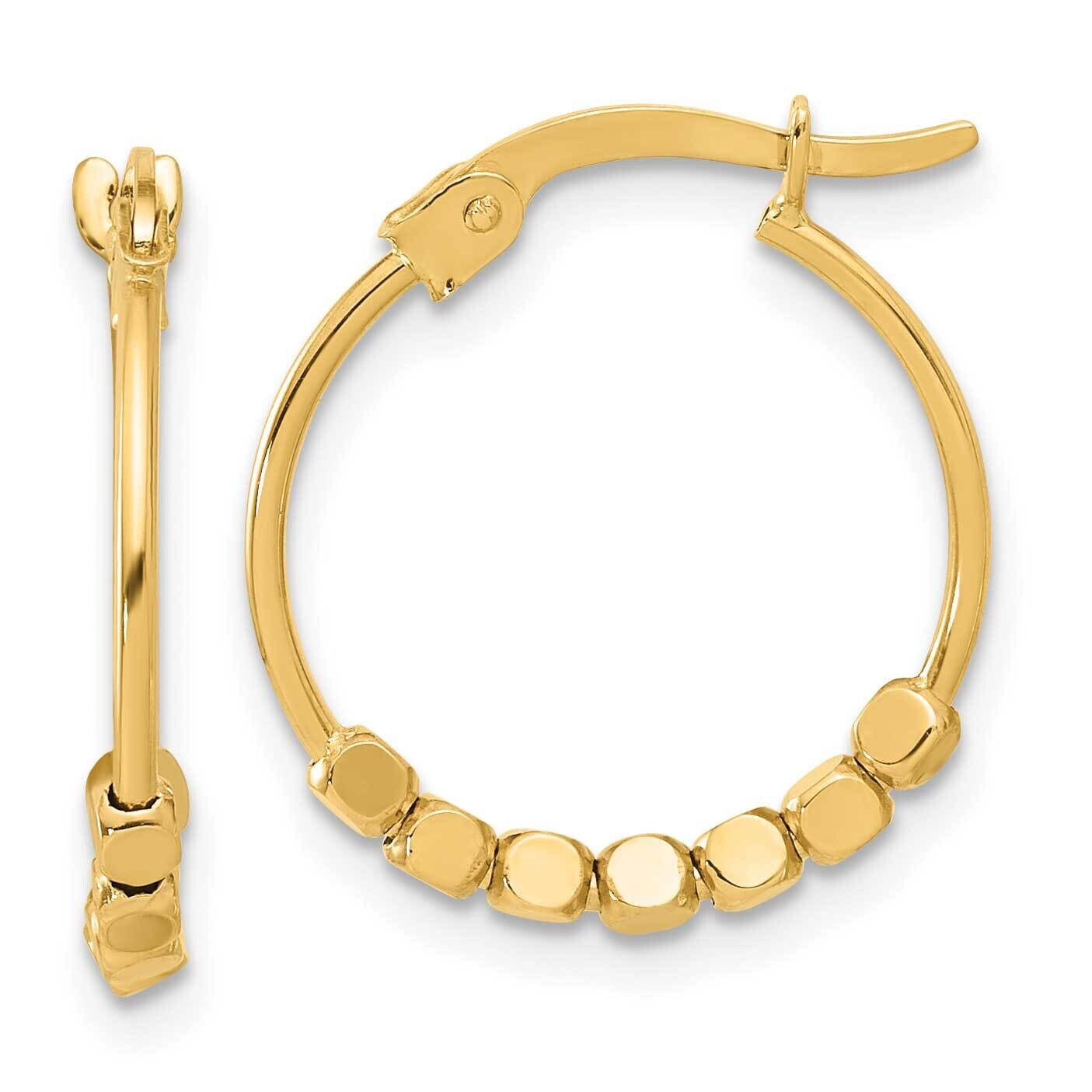Beads Hoop Earrings 14k Polished Gold TF2231, MPN: TF2231,