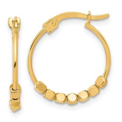 Beads Hoop Earrings 14k Polished Gold TF2231, MPN: TF2231,