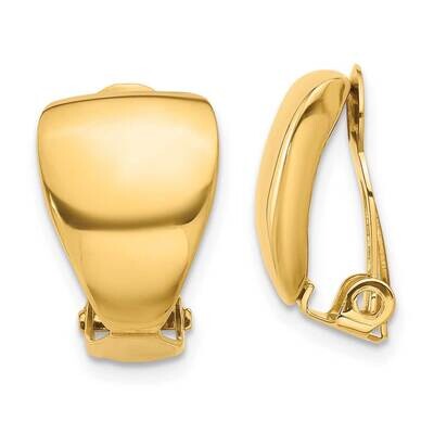 Omega Clip Non-Pierced Earrings 14k Polished Gold TF2332, MPN: TF2332,