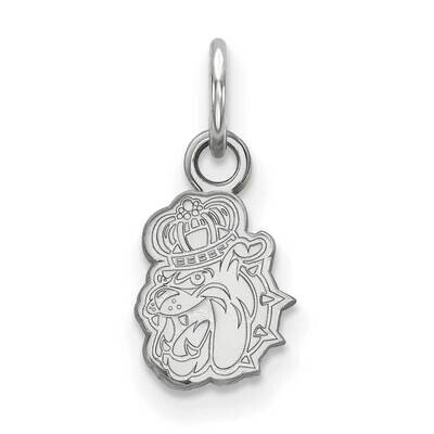 Logoart James Madison University Duke Dog Extra Small Pendant Sterling Silver Rhodium-Plated SS023J…