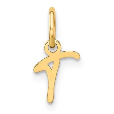 Upper Case Letter T Initial Charm 14k Gold XNA1305Y/T, MPN: XNA1305Y/T, 196904071724