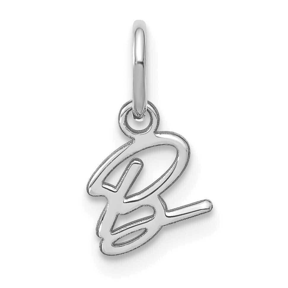 Upper Case Letter B Initial Charm 14k White Gold XNA1305W/B, MPN: XNA1305W/B,