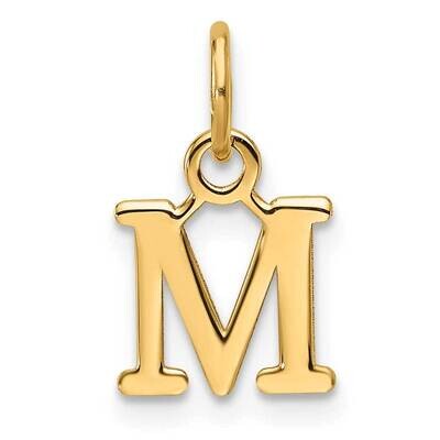 Cutout Letter M Initial Pendant 14k Gold XNA1466Y/M, MPN: XNA1466Y/M,