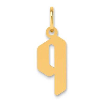 Lowercase Letter Q Initial Pendant 14k Gold XNA1383Y/Q, MPN: XNA1383Y/Q, 196904074121