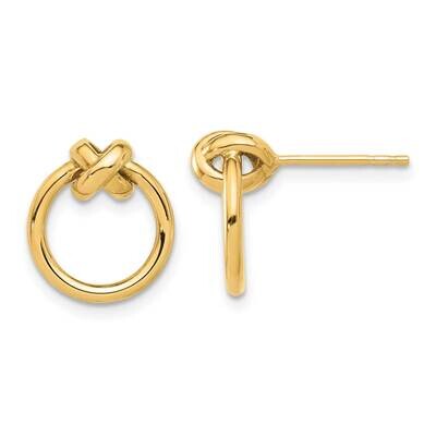 Circle Post Earrings 14k Polished Gold TF2312, MPN: TF2312,