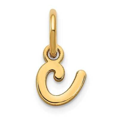 Lower Case Letter C Initial Charm 14k Gold XNA1307Y/C, MPN: XNA1307Y/C,