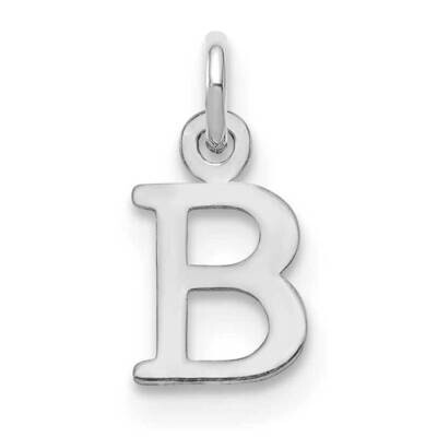 Letter B Initial Charm Sterling Silver Rhodium-Plated XNA1160SS/B, MPN: XNA1160SS/B,