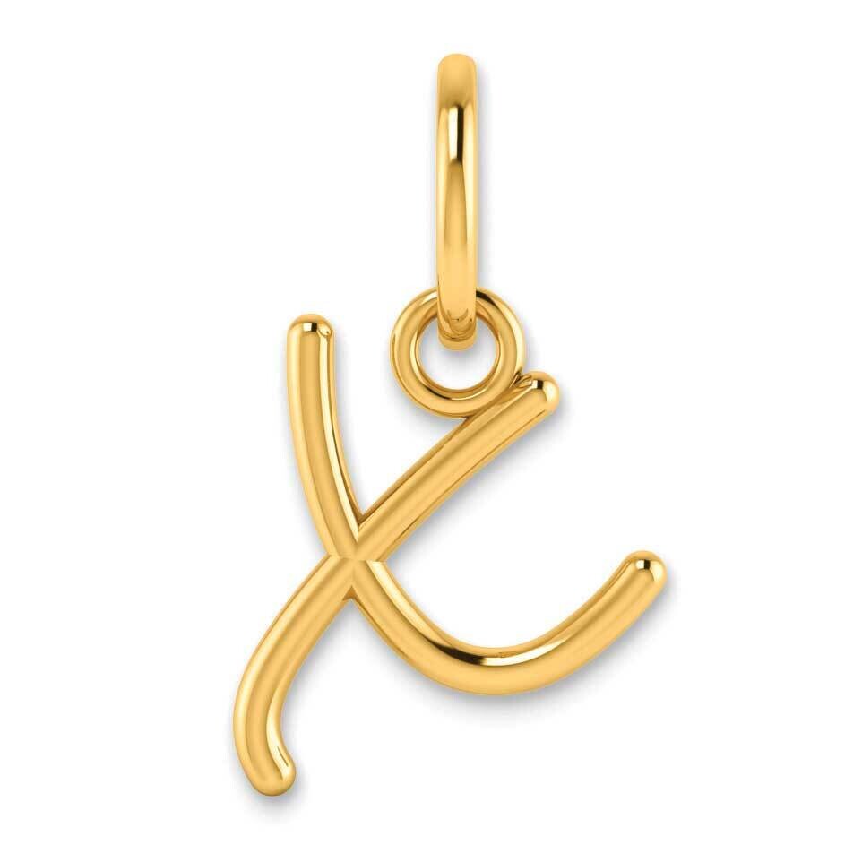 Upper Case Letter X Initial Charm 14k Gold XNA1305Y/X, MPN: XNA1305Y/X, 196904074053