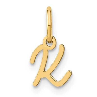 Upper Case Letter K Initial Charm 14k Gold XNA1305Y/K, MPN: XNA1305Y/K, 196904070994