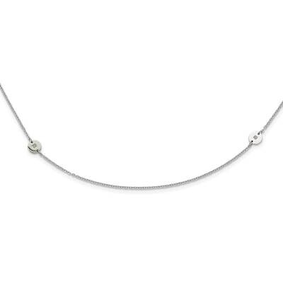 Polished Circles CZ Necklace Stainless Steel SRN1674-33.75 by Chisel, MPN: SRN1674-33.75, 191101391…