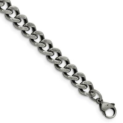 Chisel Oxidized 7.5mm 8 Inch Curb Chain Stainless Steel SRN1611-8 by Chisel, MPN: SRN1611-8, 886774…
