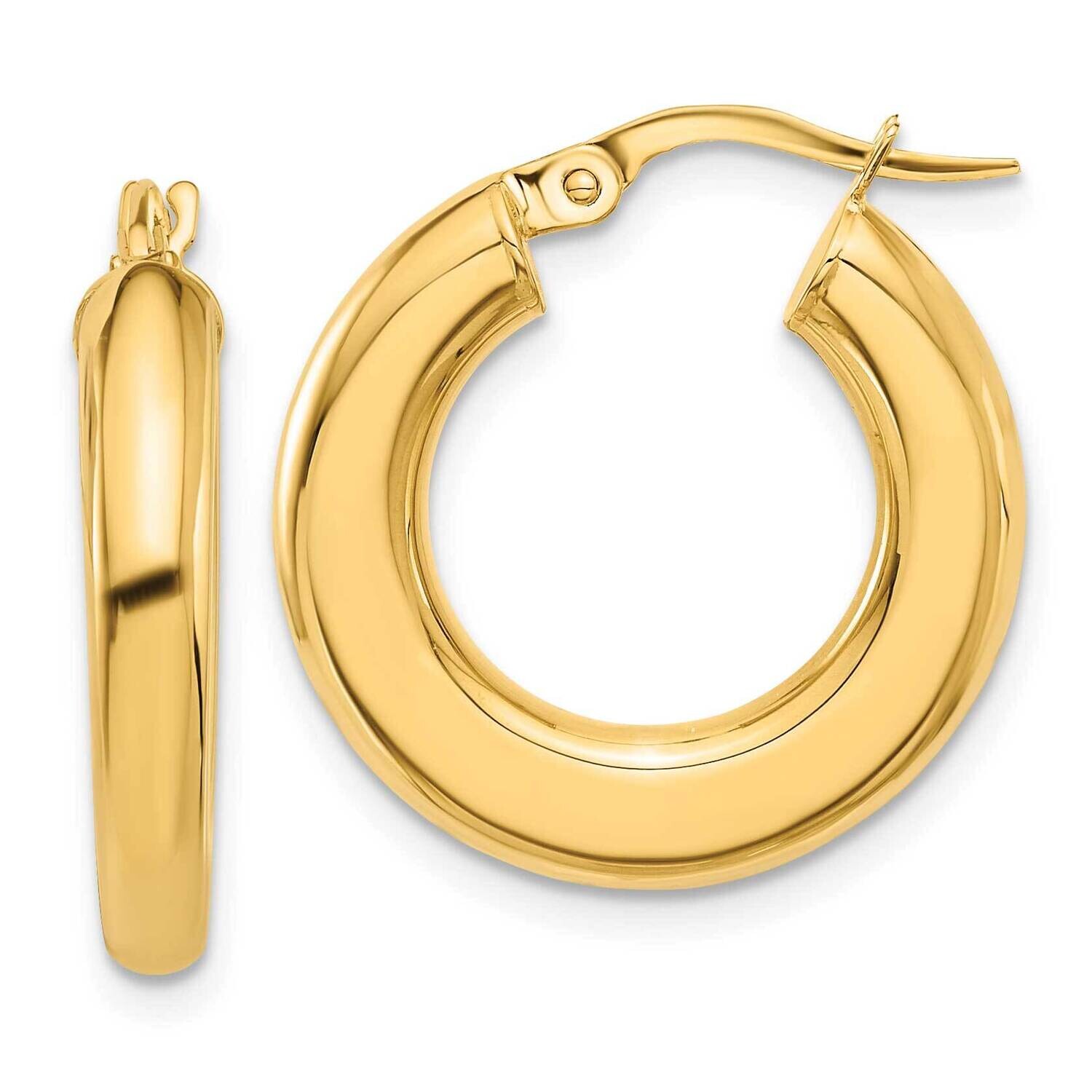 Tube Hoop Earrings 14k Polished Gold TF2199