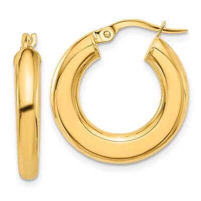 Tube Hoop Earrings 14k Polished Gold TF2199, MPN: TF2199,