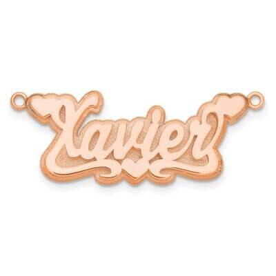 3D Polished Hearts Name Plate 14k Rose Gold XNA241R, MPN: XNA241R,