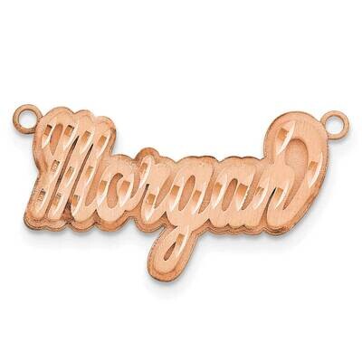 3D Satin Diamond-Cut Name Plate 14k Rose Gold XNA251R, MPN: XNA251R,
