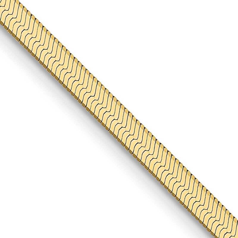 2.5mm Silky Herringbone Chain 18 Inch 14k Gold SLK020-18