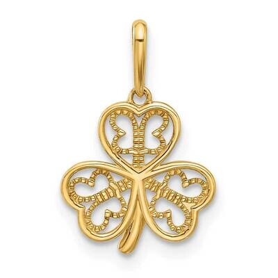 Three Leaf Clover Pendant 14k Polished Gold YC1572, MPN: YC1572,