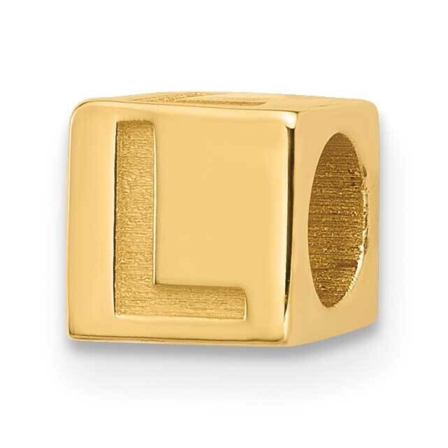 Alphabet Bead Letter L 14k Gold YSB100L
