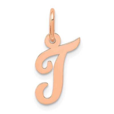 Small Script Letter T Initial Charm 14k Rose Gold YC658RT, MPN: YC658RT,