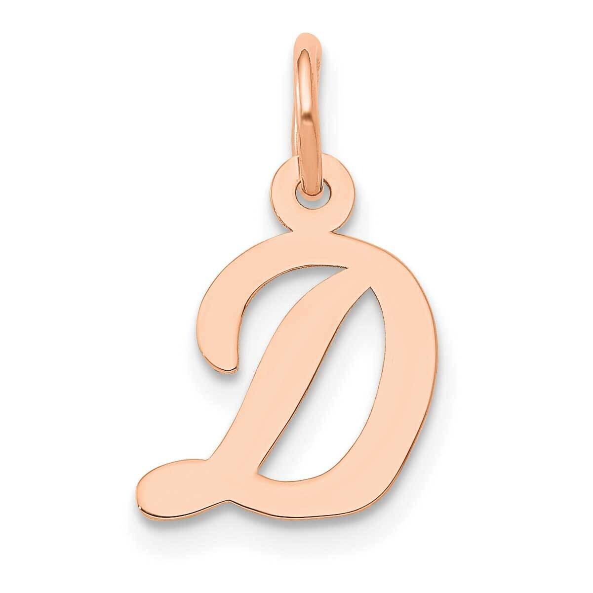 Small Script Letter D Initial Charm 14k Rose Gold YC658RD, MPN: YC658RD,