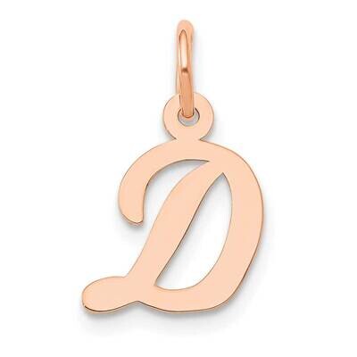 Small Script Letter D Initial Charm 14k Rose Gold YC658RD, MPN: YC658RD,