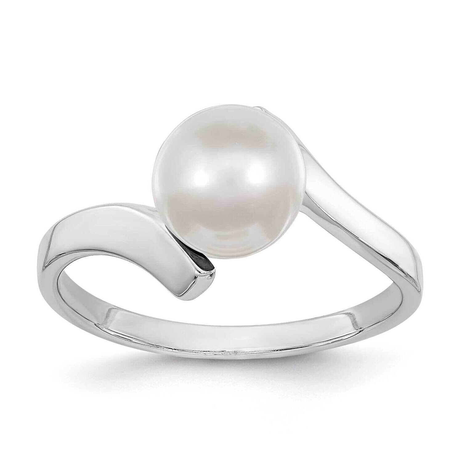 7mm Fw Cultured Pearl Ring 14k White Gold Y1858PL, MPN: Y1858PL, 196904006672