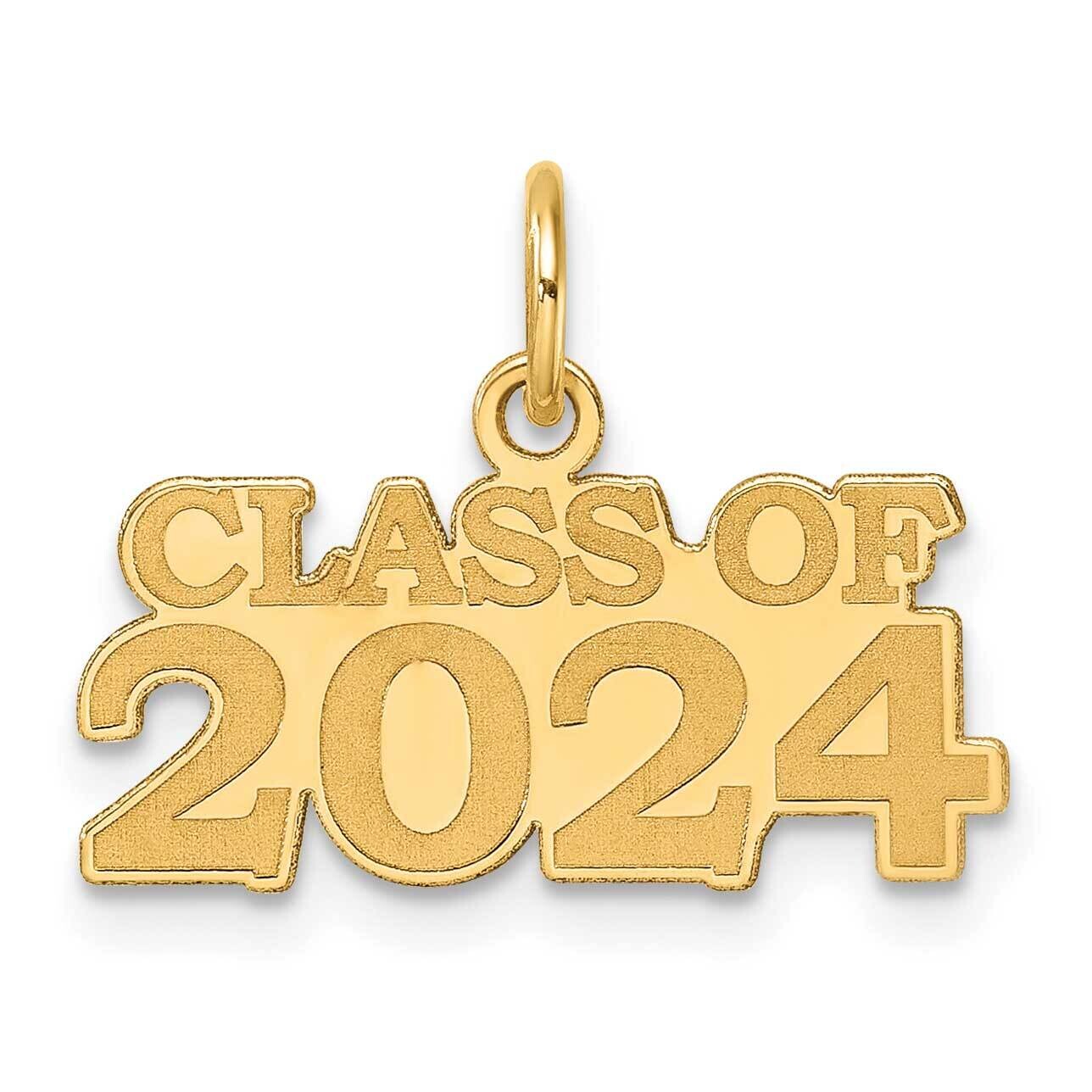 Class Of 2024 Charm 14k Polished Gold YC1545
