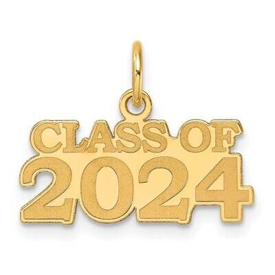 Class Of 2024 Charm 14k Polished Gold YC1545 by Men&#39;s Jewelry and Accessories, MPN: YC1545,