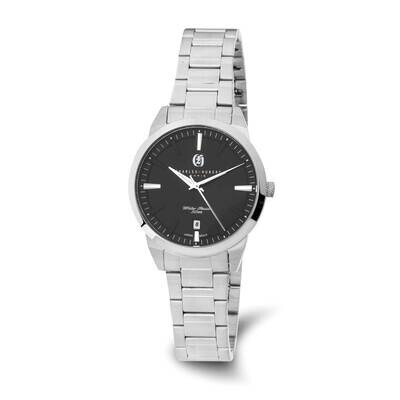 Ladies Charles Hubert Black Dial Watch Stainless Steel XWA6563, MPN: XWA6563, 848870009941