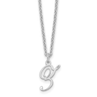 Letter Z Initial Necklace Sterling Silver Rhodium-Plated XNA756SS/Z, MPN: XNA756SS/Z,