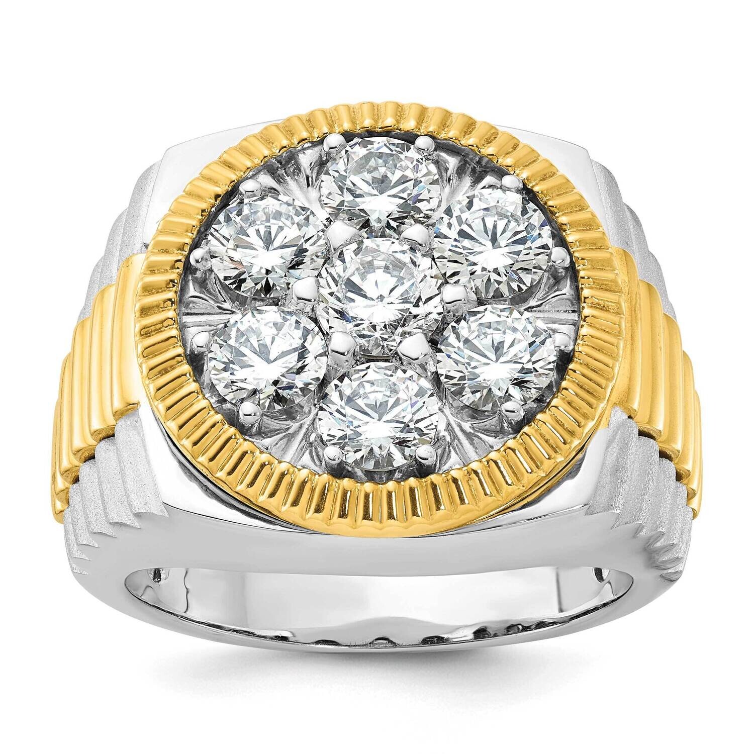 Ibgoodman Men&#39;s 3 Carat Diamond Complete Ring 14k Two-Tone Gold B59319-4WYAA by IBGoodman, MPN: B59…