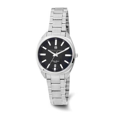 Ladies Charles Hubert Black Dial Watch Stainless Steel XWA6566, MPN: XWA6566, 848870009972