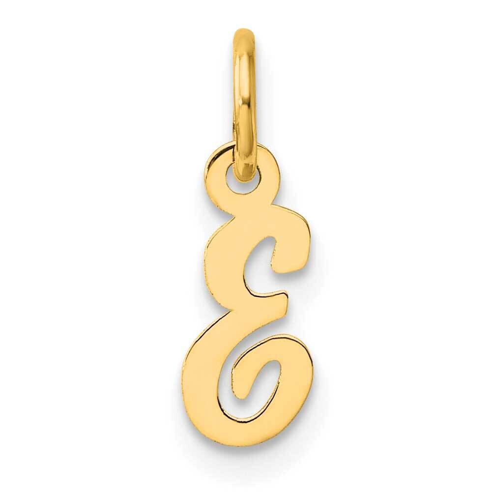 Small Script Letter E Initial Charm 14k Gold YC1553E, MPN: YC1553E,