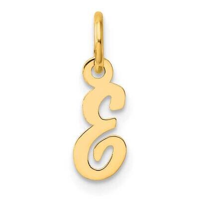 Small Script Letter E Initial Charm 14k Gold YC1553E, MPN: YC1553E,