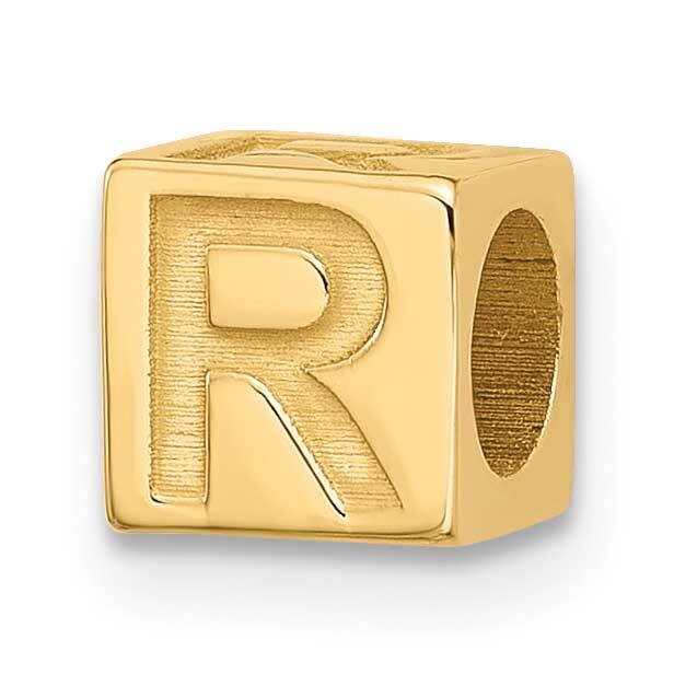 Alphabet Bead Letter R 14k Gold YSB100R