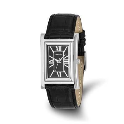 Mason Sales Ladies Black Leather B27X33mm Watch Stainless Steel XWA6544, MPN: XWA6544,