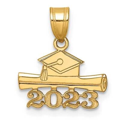 2023 Graduation Cap Diploma Charm 14k Gold YC1537, MPN: YC1537, 196904100677