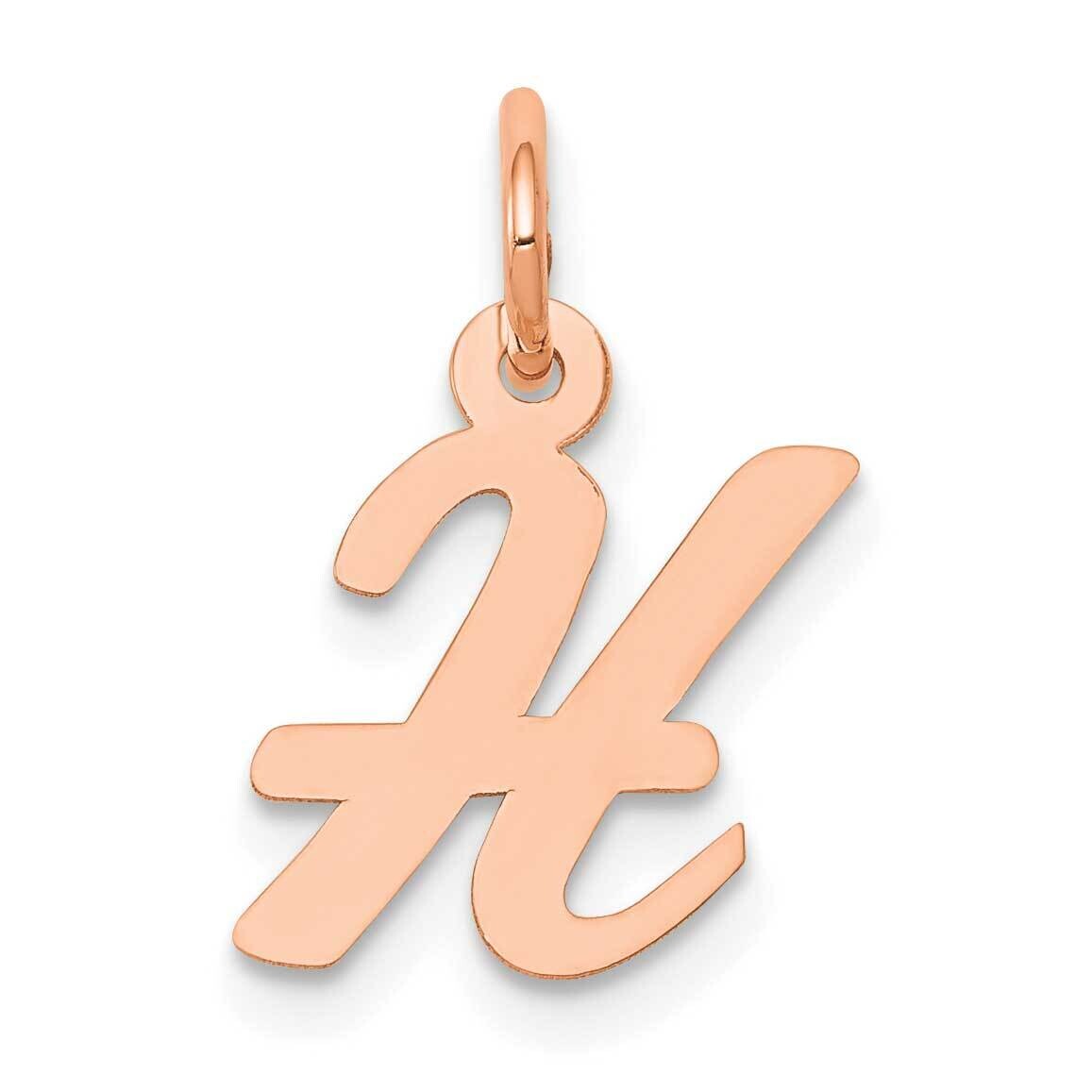 Small Script Letter H Initial Charm 14k Rose Gold YC658RH, MPN: YC658RH,
