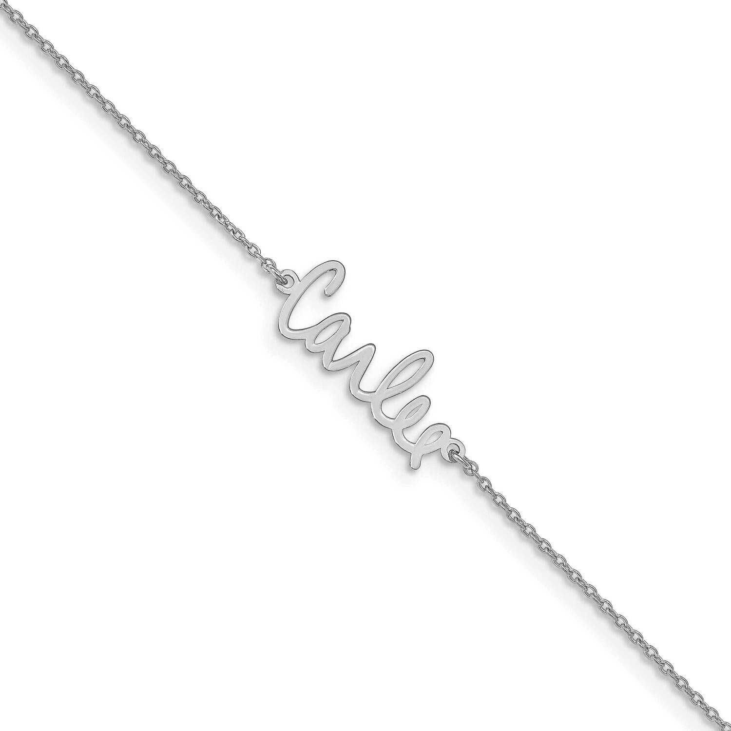 Signature Bracelet 7.5 Inch 14k White Gold XNA730W